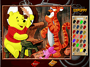 Gioco online Winnie The Pooh da Colorare e Stampare